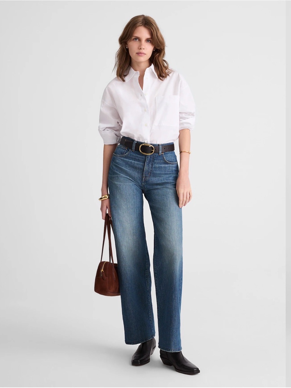 Madewell women’s perfect vintage wide leg jean size 28 Medium Blue